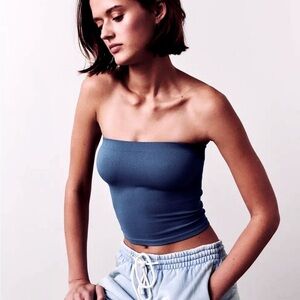 Cotton On Navy Seamless Longline Tube Top Size XS/S